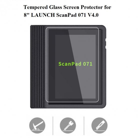 Tempered Glass Screen Protector for LAUNCH ScanPad 071 V4.0 - Click Image to Close